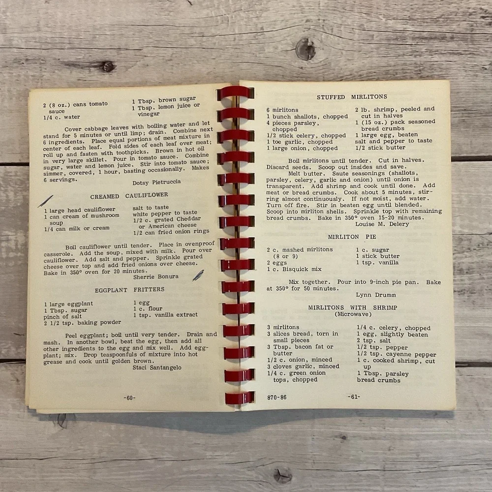 Lutheran High School Cookbook 1985-86 New Orleans Louisiana Recipes‎